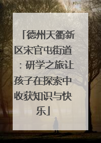 德州天衢新区宋官屯街道：研学之旅让孩子在探索中收获知识与快乐